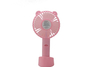 Electric Personal Fan For Home Outdoor Travel Pink Portable USB Handheld Battery Operated Cooling 